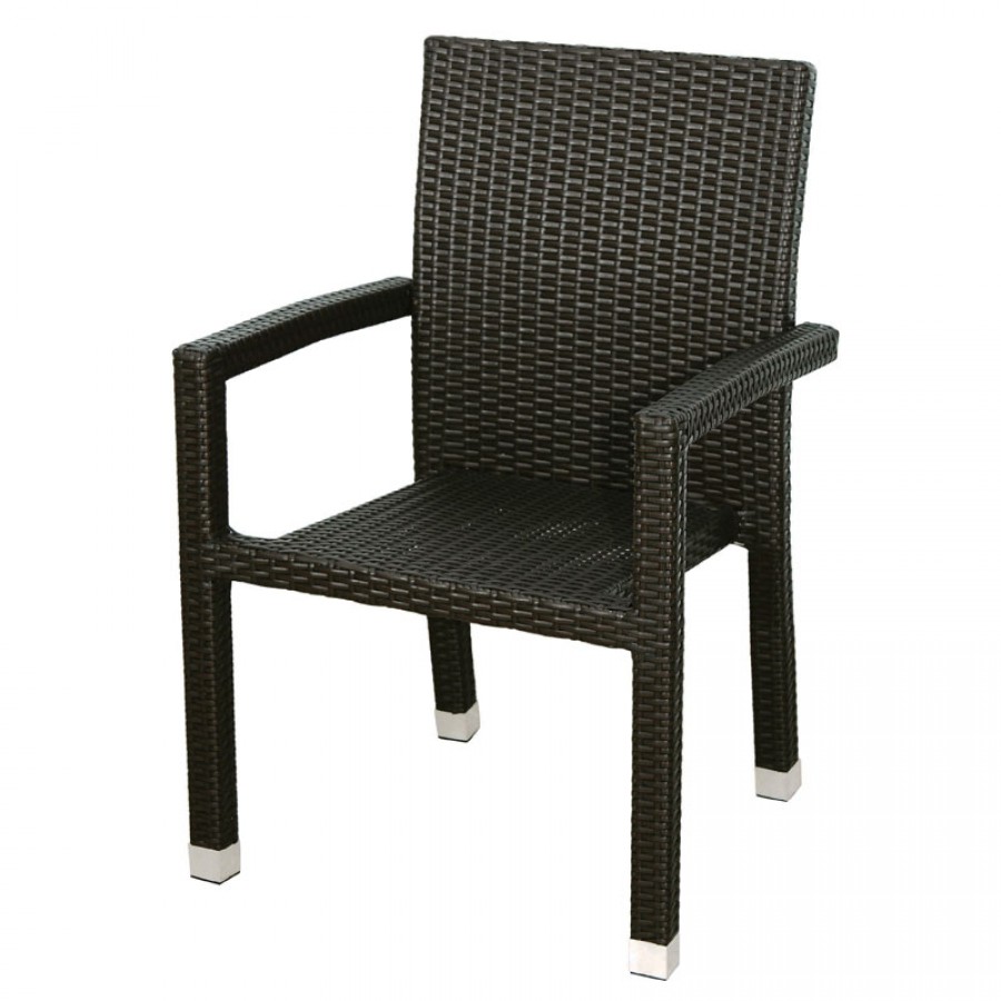 Καρέκλα Κήπου Αλουμινίου Rattan Velco 184-2229 - buyeasy.gr