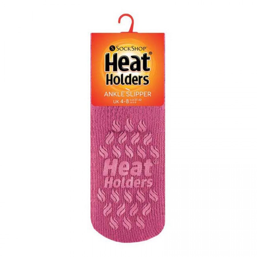 Κάλτσες Γυναικείες Θερμικές Ankle Slipper Socks Φούξια Heat Holders® 80020  - buyeasy.gr