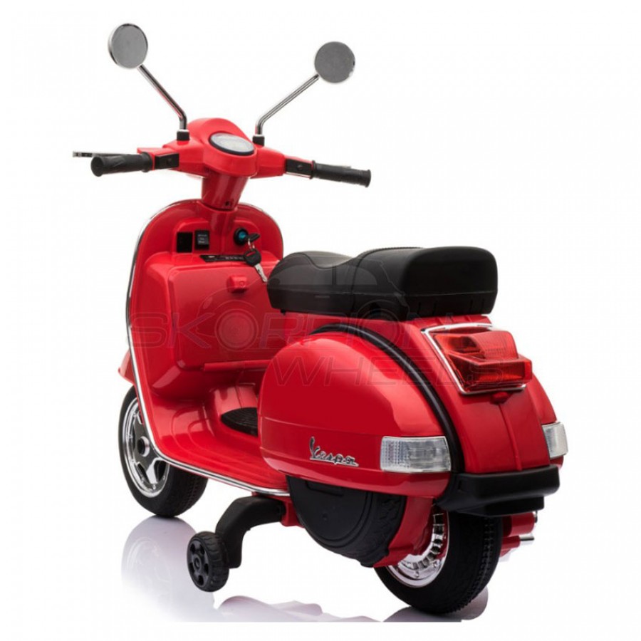 Ηλεκτροκίνητη Παιδική Μηχανή Scorpion Wheels Vespa Piaggio 12V Original  Κόκκινο 5245050 - buyeasy.gr