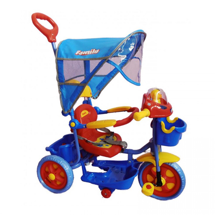 Παιδικό Τρίκυκλο Ποδήλατο Family 9686B Μπλε - buyeasy.gr