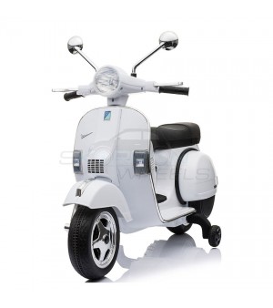 Παιδική Μηχανή Scorpion Wheels Vespa Piaggio 12V Original Λευκή 5245050