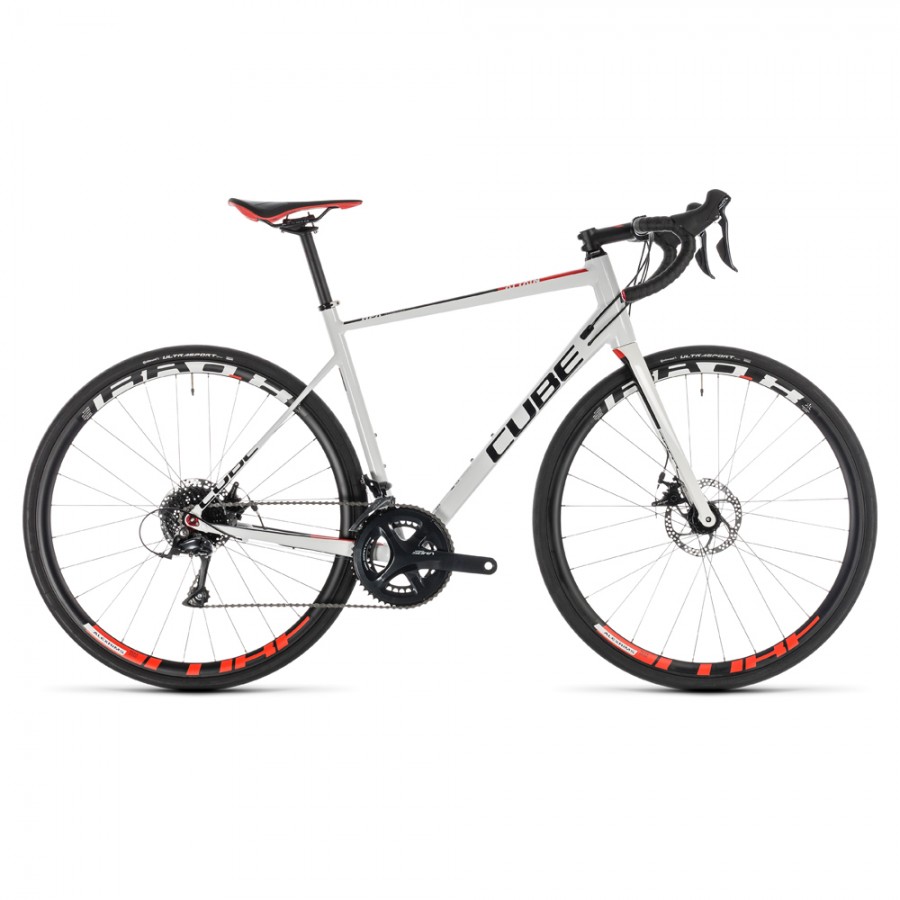 Ποδήλατο Δρόμου Cube Attain Pro Disc 28 White n Red 2019 - buyeasy.gr