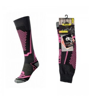 Κάλτσες Elbrus Ruko Wos Black Grey Fuchsia