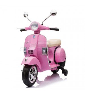 Παιδική Μηχανή Scorpion Wheels Vespa Piaggio 12V Original Ροζ 5245050