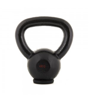 Kettlebell Εμαγιέ με λαστιχένια βάση 4kg Amila 44500